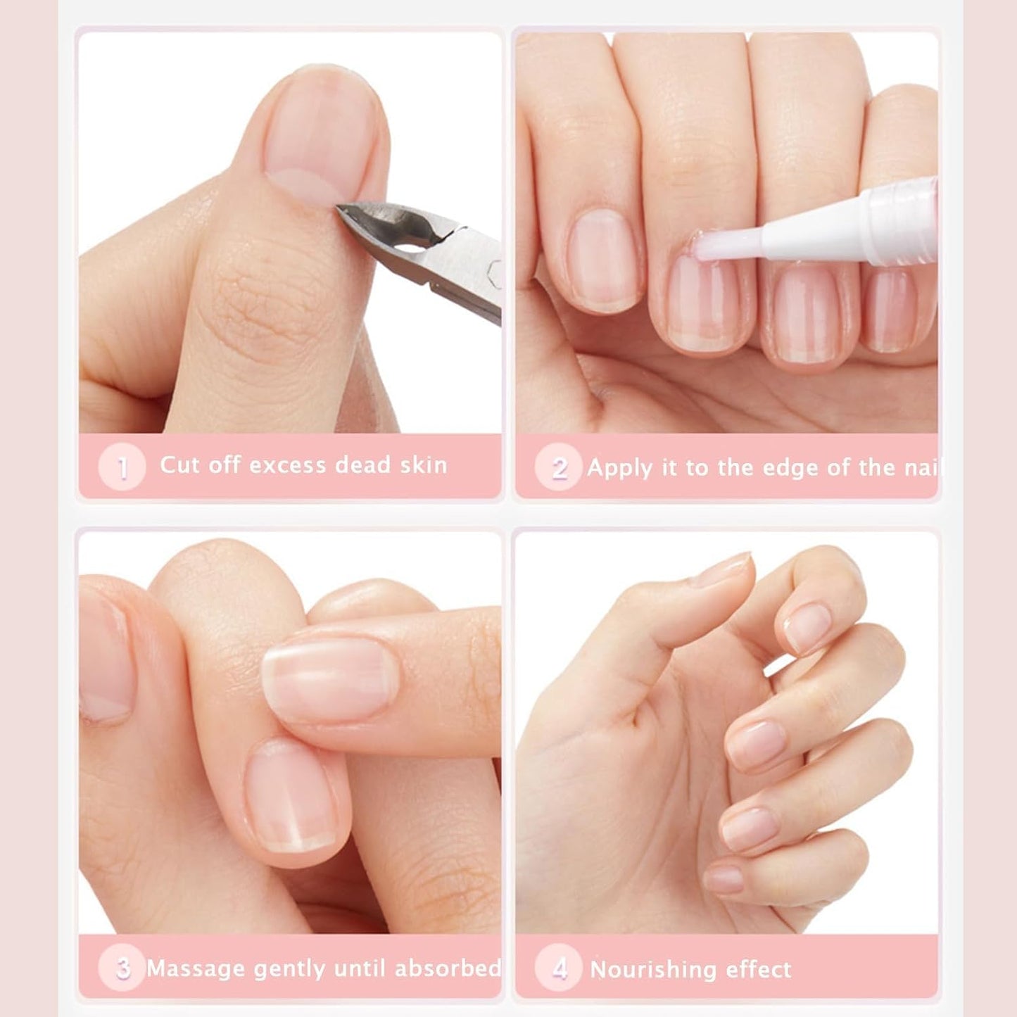 Nailz Nail 𝐆𝐫𝐨𝐰𝐭𝐡 Pen, Radiant Cuticle Oil Pen, Serum Cuticle Oil for Nails, Nail 𝐍𝐮𝐭𝐫𝐢𝐞𝐧𝐭 Oil Pens for Moisturize Strengthen 𝐁𝐫𝐢𝐠𝐡𝐭𝐞𝐧 Nails Care (4pcs, 2ml)