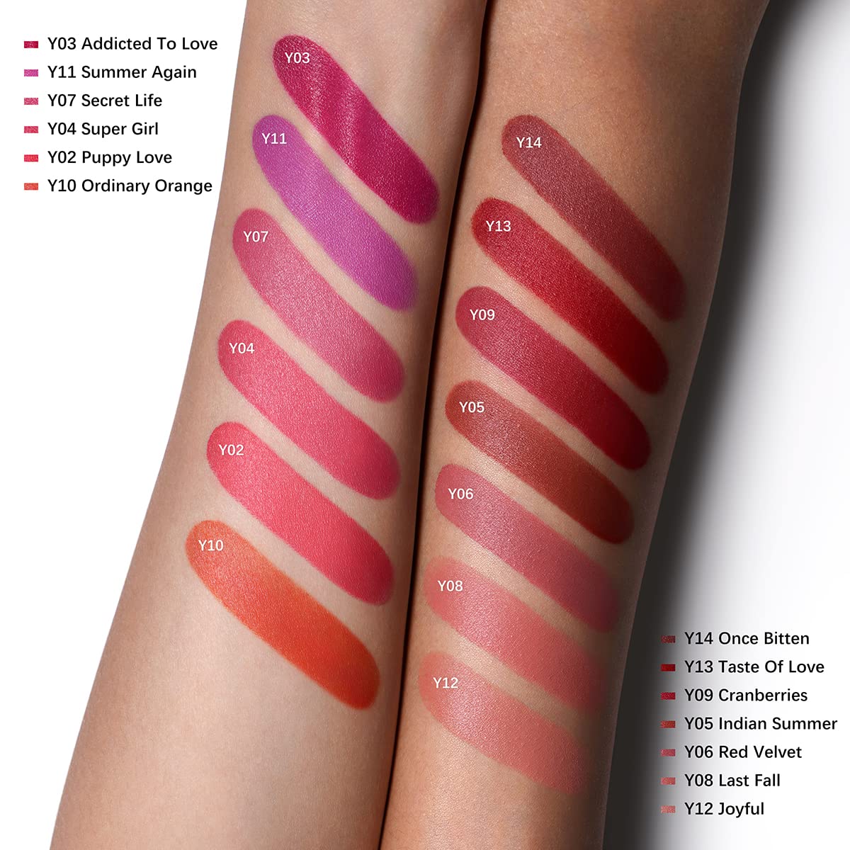 Oulac Red Creamy Matte Lipstick, Soft Satin Finish Lipsticks for Women with Moisturising Formula, Rich Color, Highly Pigmented Enriched with Rose Oil, Vegan & Cruelty-Free| 3.6g (Y09)