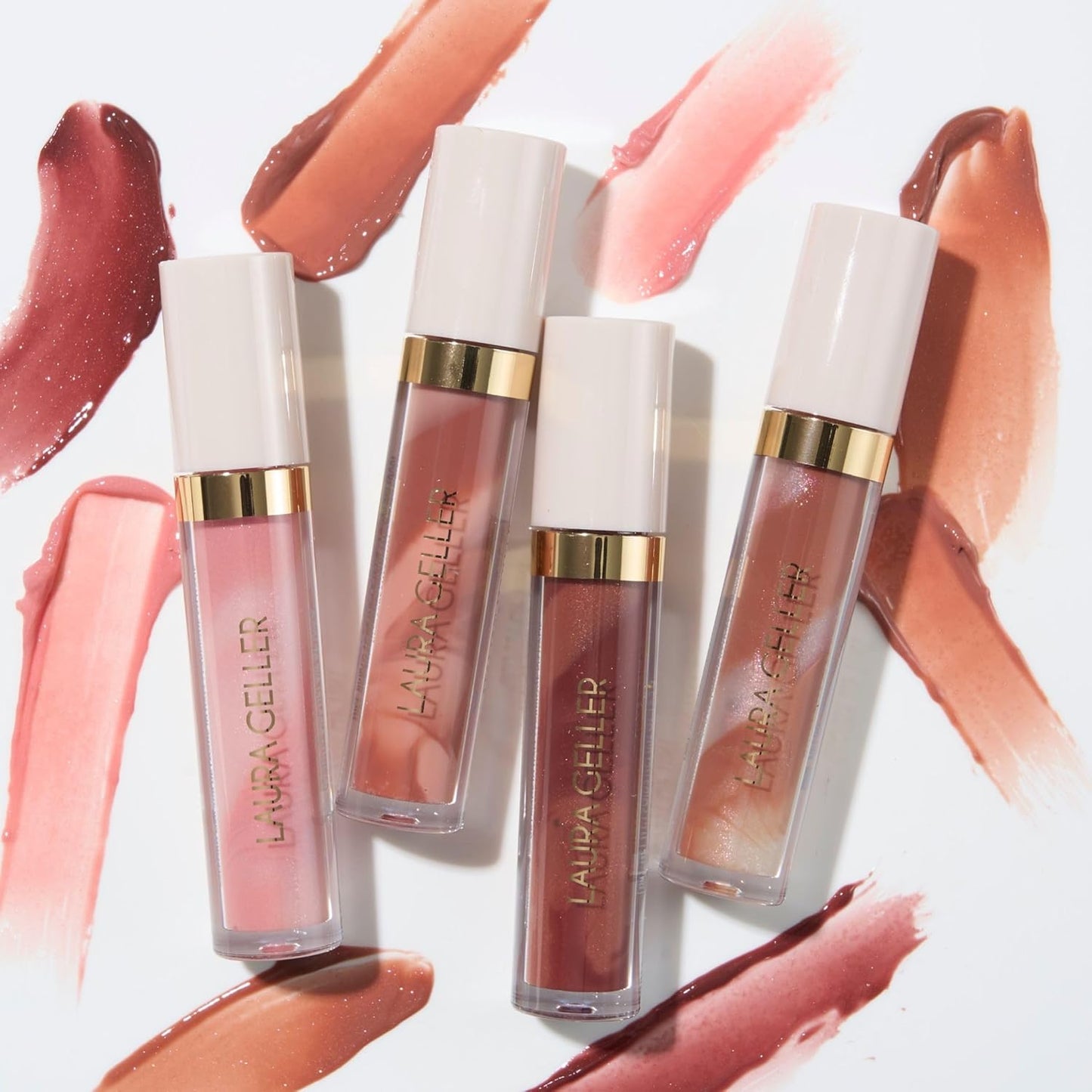 LAURA GELLER NEW YORK Italian Marble Glossy Lip Tint - Moisturizing Lip Gloss - Enriched with Shea, Mango and Cocoa Butters (01 Brunch Mimosa)