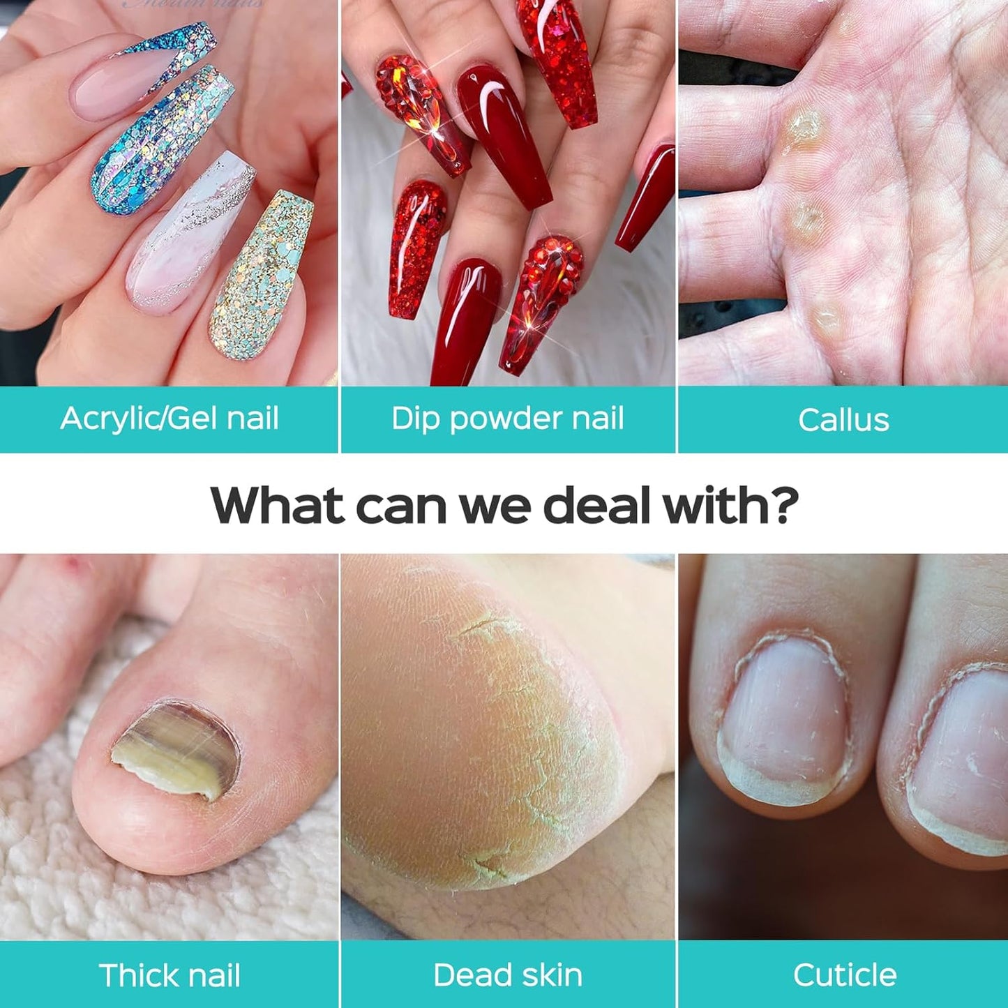 COSLUS Cordless Electric Nail Drill File: Nail Drill Machine with Stepless Speed Knob for Acrylic Gel Dip Powder Polish, Professional Portable Manicure Pedicure Rechargeable for Home Salon Use Pink