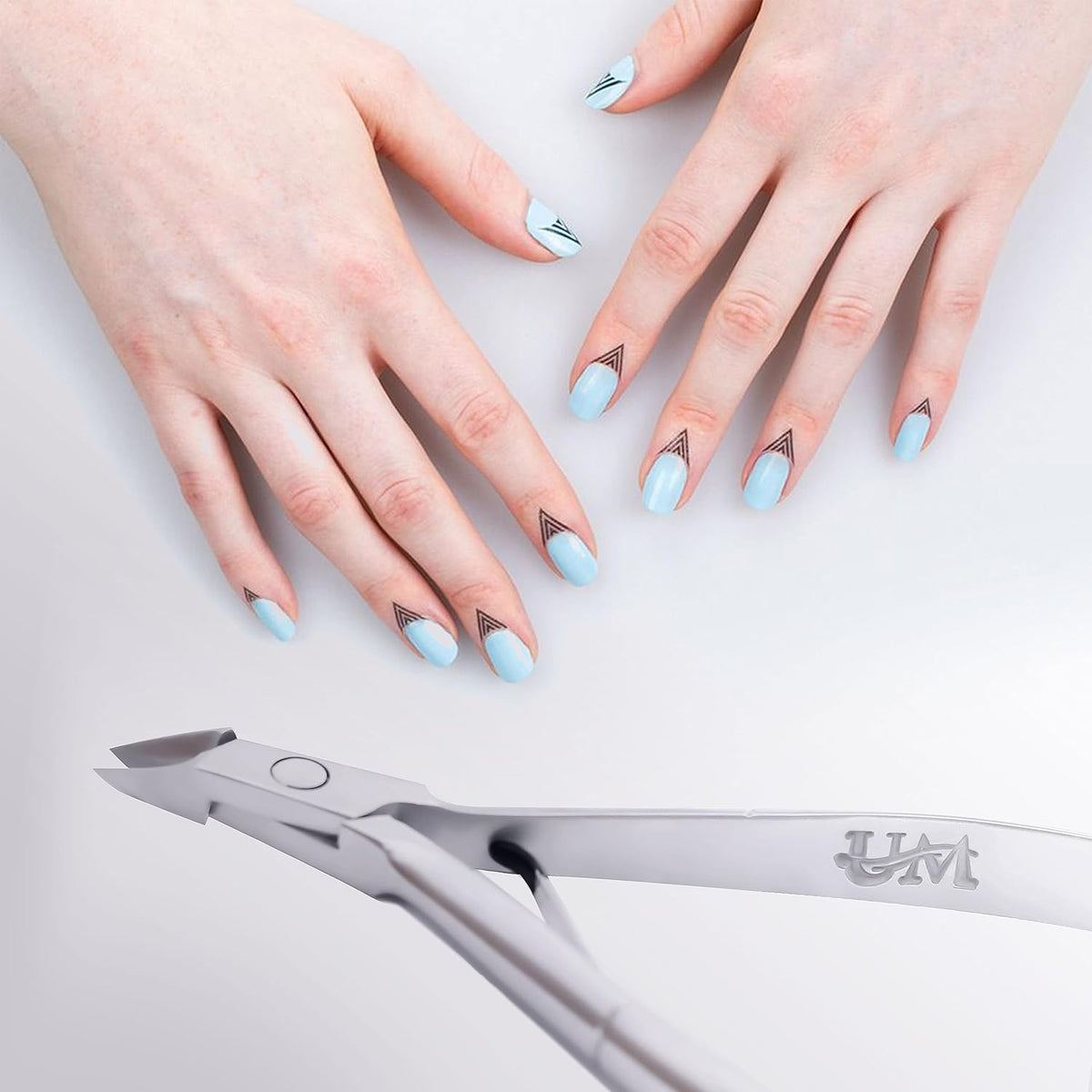 UM Supplies Cuticle Trimmer | Hangnail Remover | Extremely Sharp | Professional Cuticle Nippers | Stainless Steel | Cuticle clippers | Pedicure Manicure Tool I Jaw 14 (5mm)
