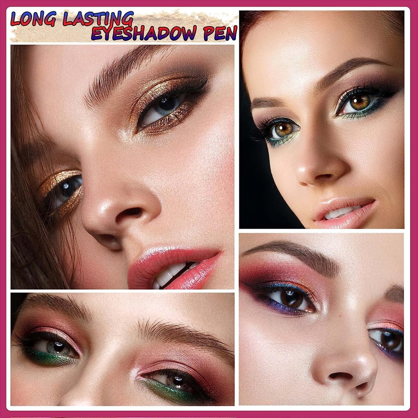 Caramel Eyeshadow Stick Makeup, Cream Shimmer Eye Shadow Pencil, Hypoallergenic Waterproof Long Lasting Crayon, Smooth Glitter Primer Palette Eyeliner Make up