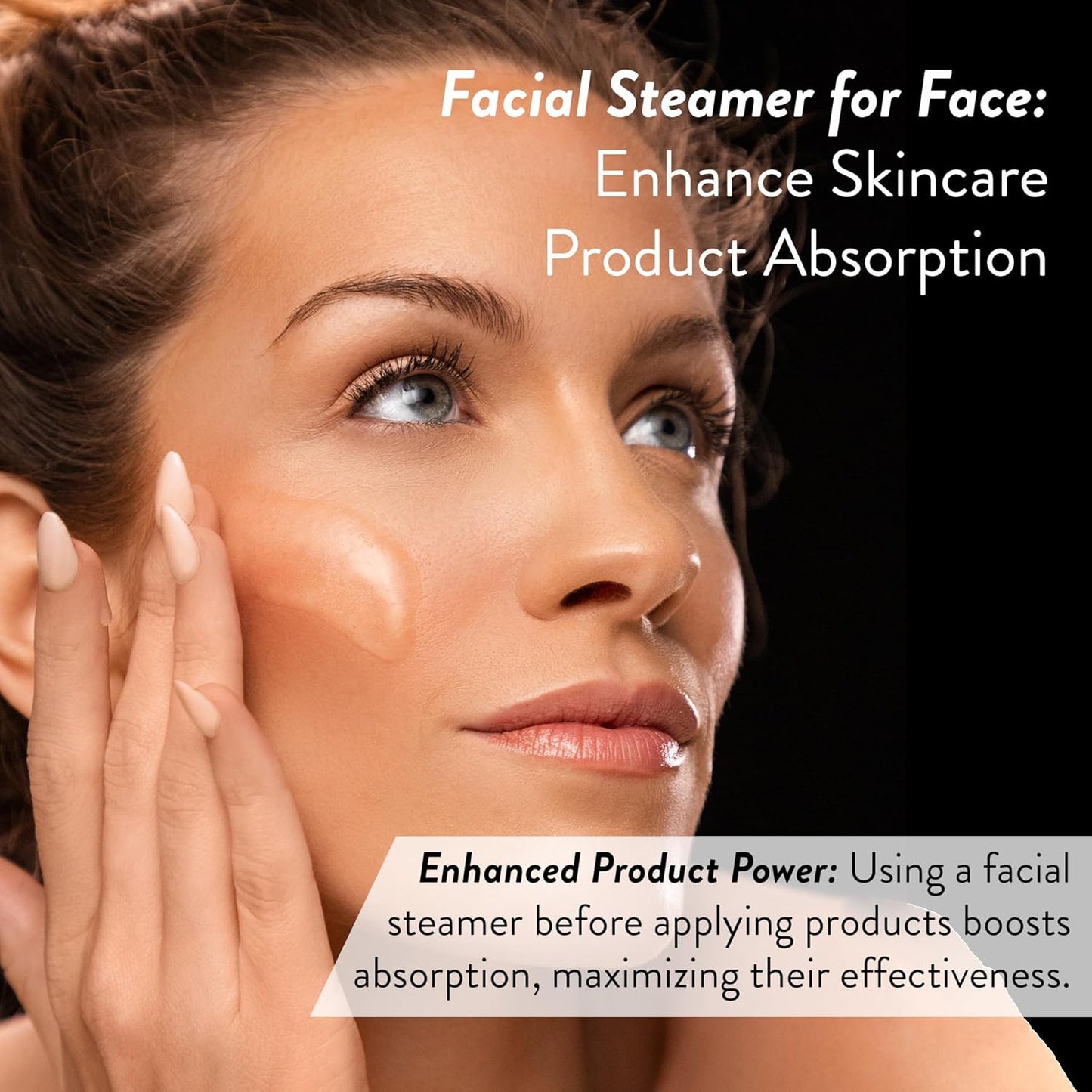 Facial Steamer SPA+ by Microderm GLO - Best Professional Nano Ionic Warm Mist, Home Face Sauna, Portable Humidifier Machine, Deep Clean & Tighten Skin, Daily Hydration for Maximum Serum Absorption