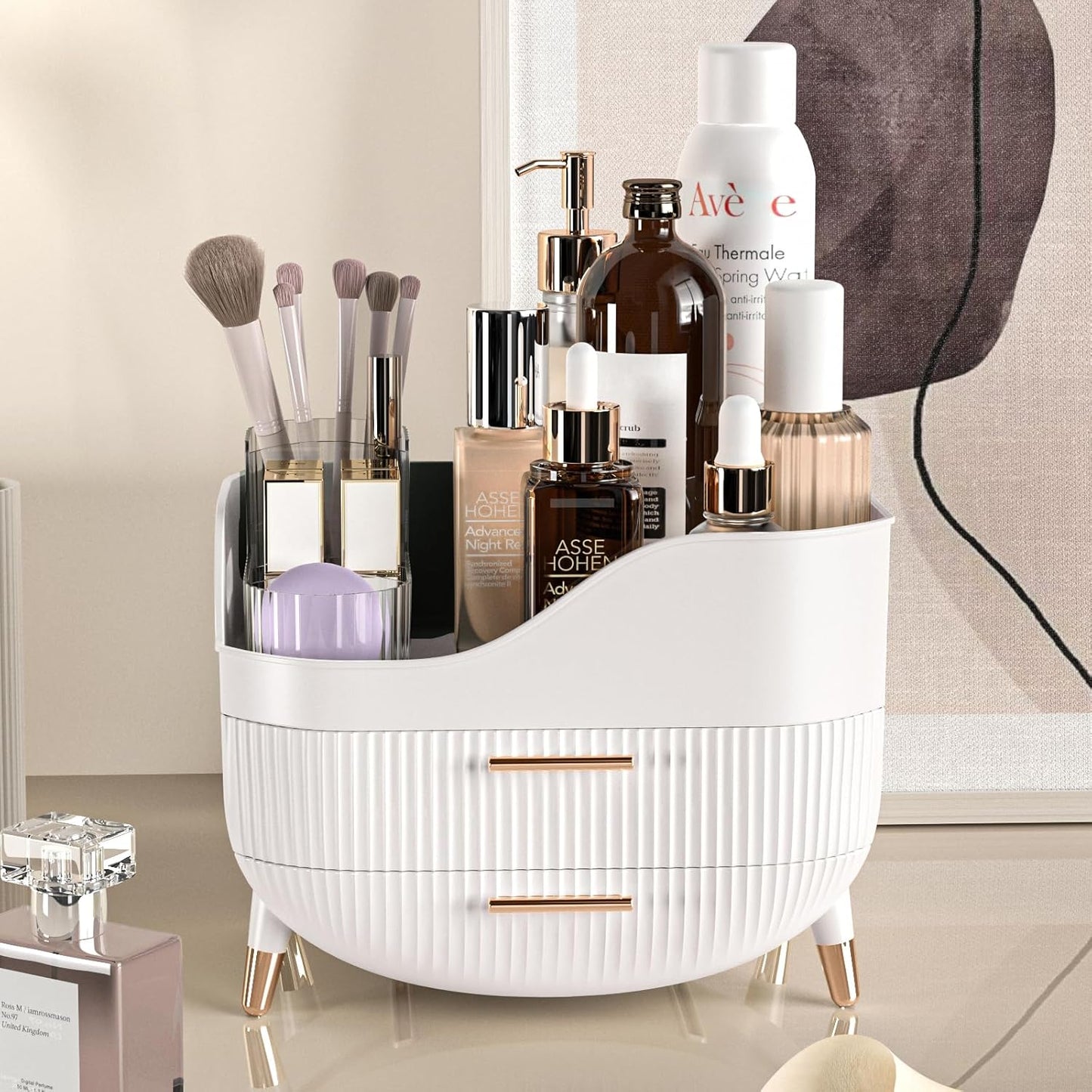 Makeup Organizer with Drawers for Vanity – Skincare & Daily Storage Box