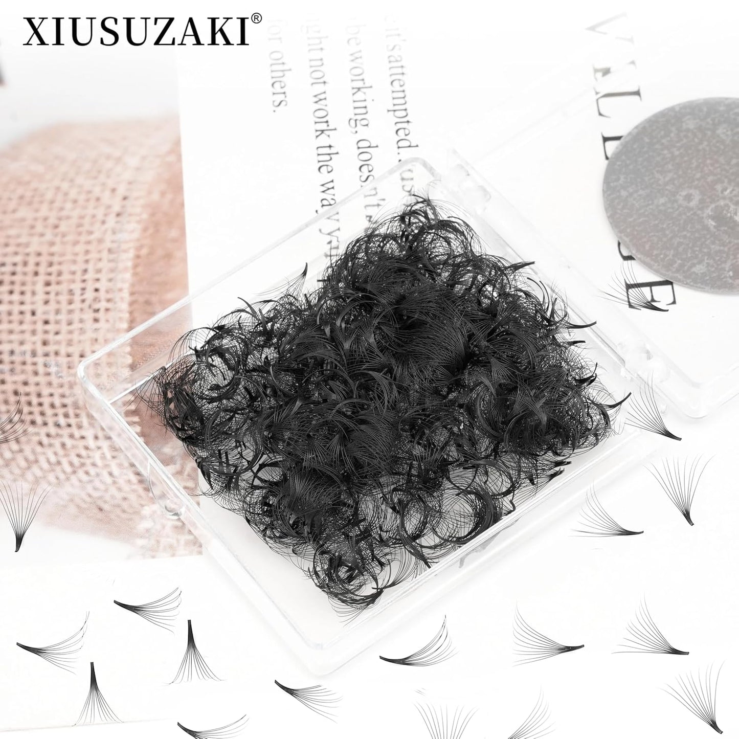Premade Eyelash Extensions 600 Fans 6D Volume Lash Extensions 0.07 Thickness C Curl Mix 8-15mm Fluffy Soft Handmade Loose Fan