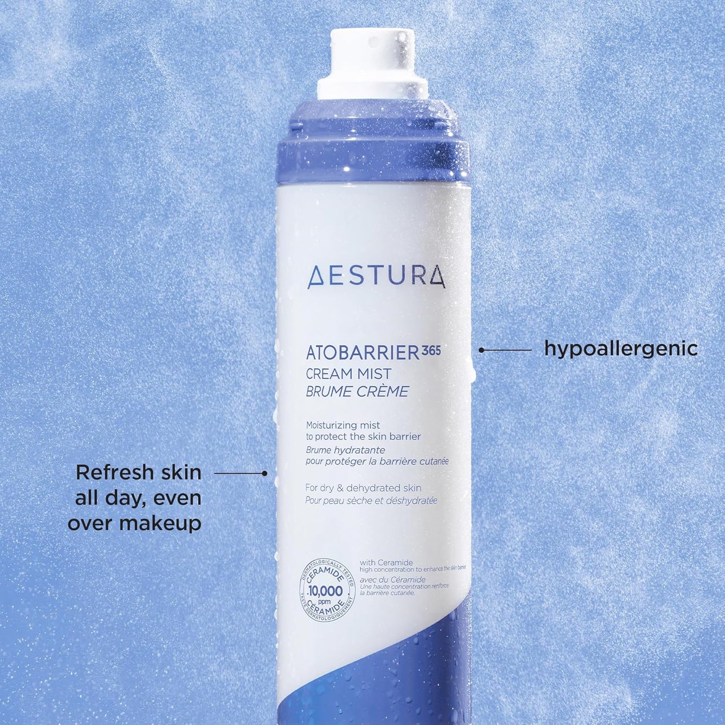 AESTURA ATOBARRIER365 Cream Mist with 10,000ppm Ceramides | Moisture Barrier Support, Ultra-Fine Moisturizing Mist, Suitable for Dry Skin, 120ML / 4.06 fl.oz.