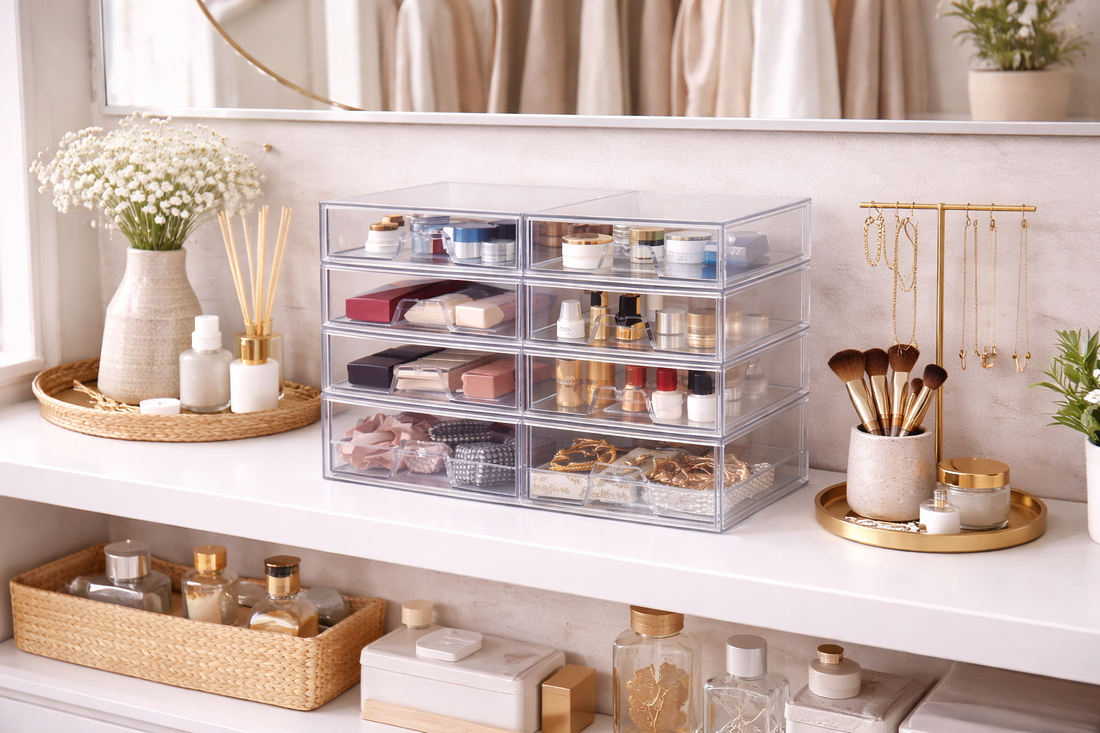 Drawer storage for routine efficiency
