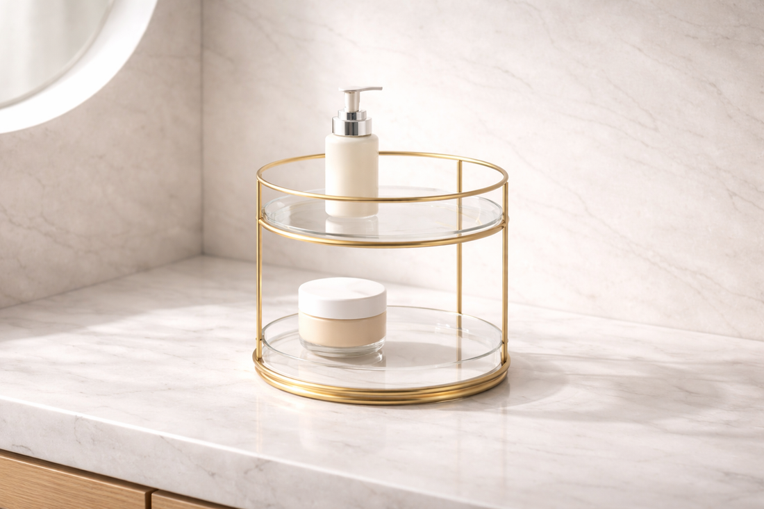 Vanity storage for visual clarity