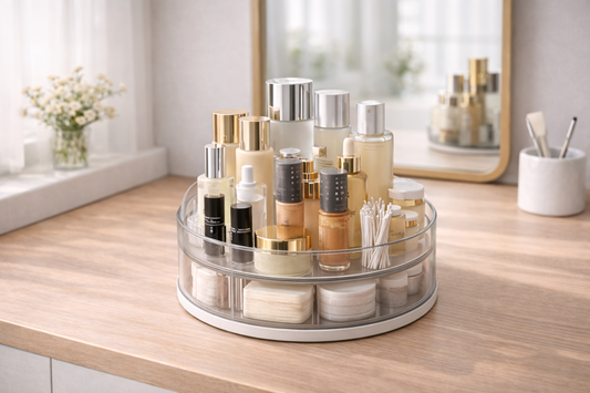 skincare organization for clutter control