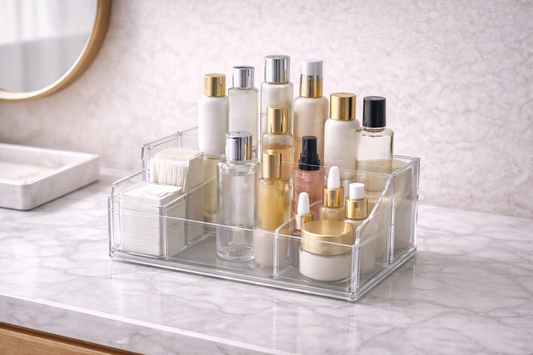 skincare storage for routine flow