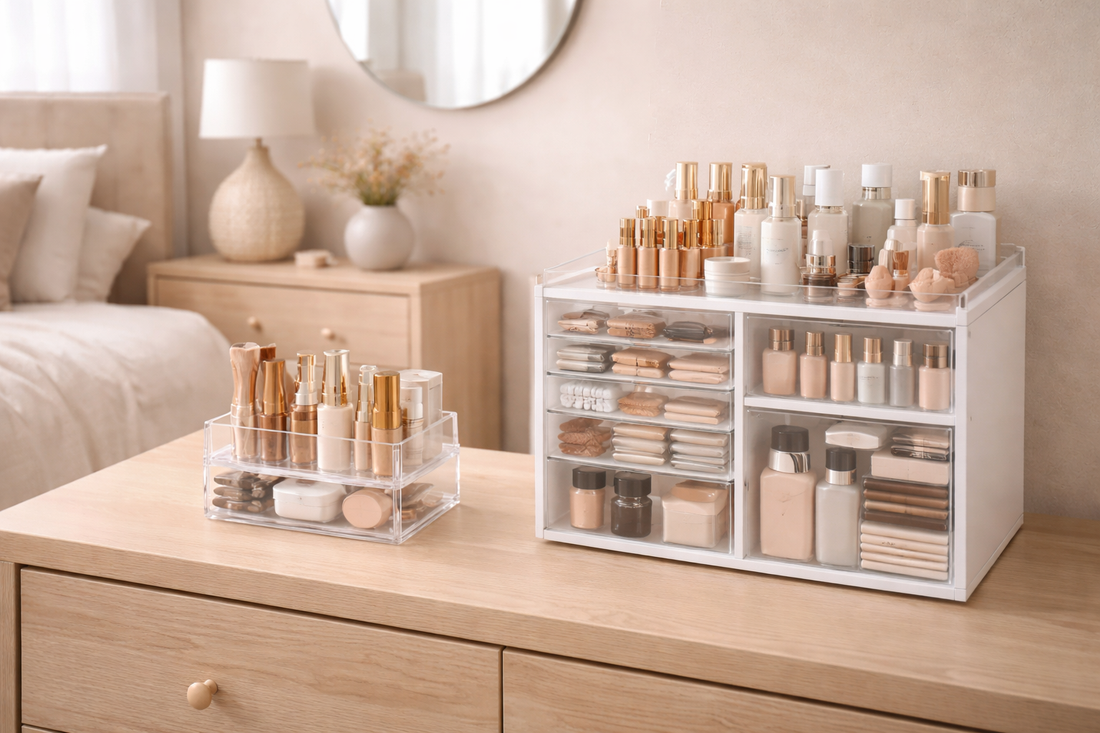 small makeup organizer vs large makeup organizer