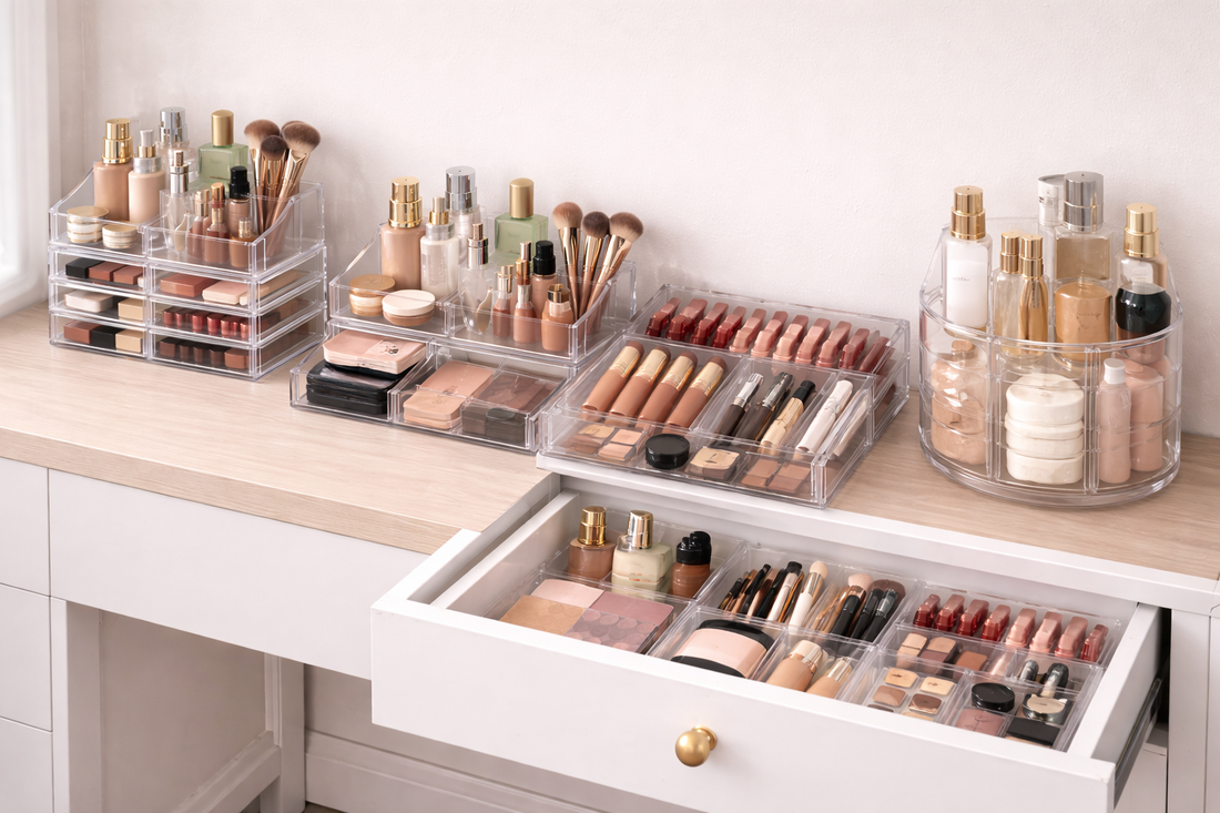 makeup storage solutions for vanity