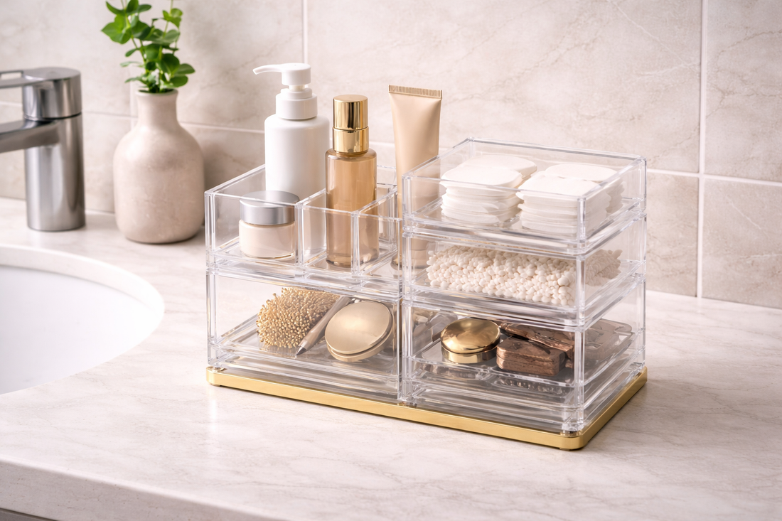 Bathroom organization for reduced friction
