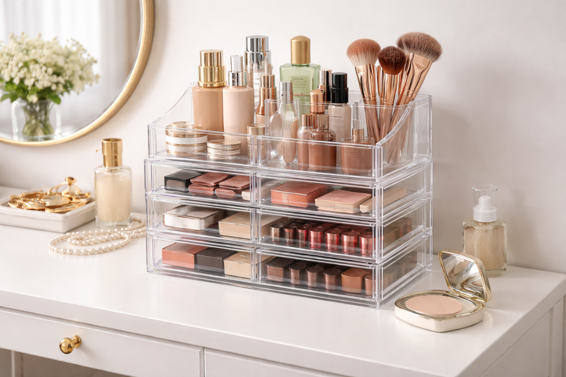clear makeup organizer benefits