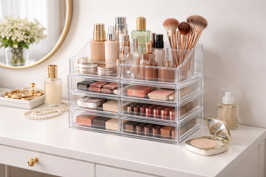 clear makeup organizer benefits