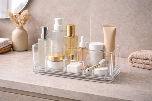 Skincare storage for consistent routines