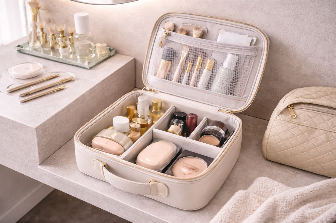 travel makeup organizer