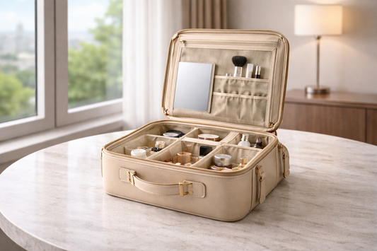 Travel makeup storage essentials for organized packing
