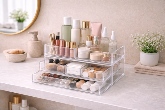 Makeup Organizer vs Drawer Storage