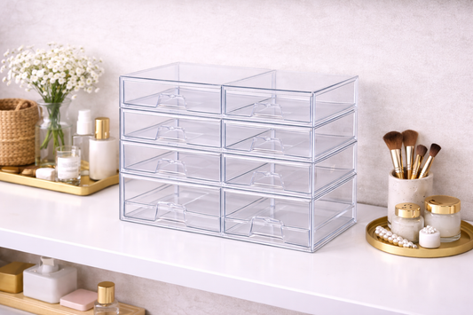 Drawer storage for structured layout