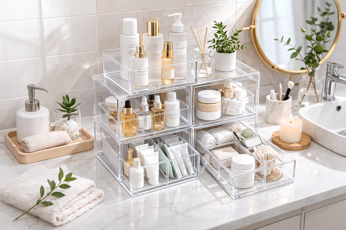 Skincare Shelf Organization