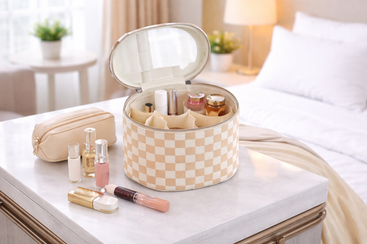 Minimal Travel Makeup Storage