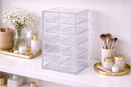 Drawer organizer for simple setup