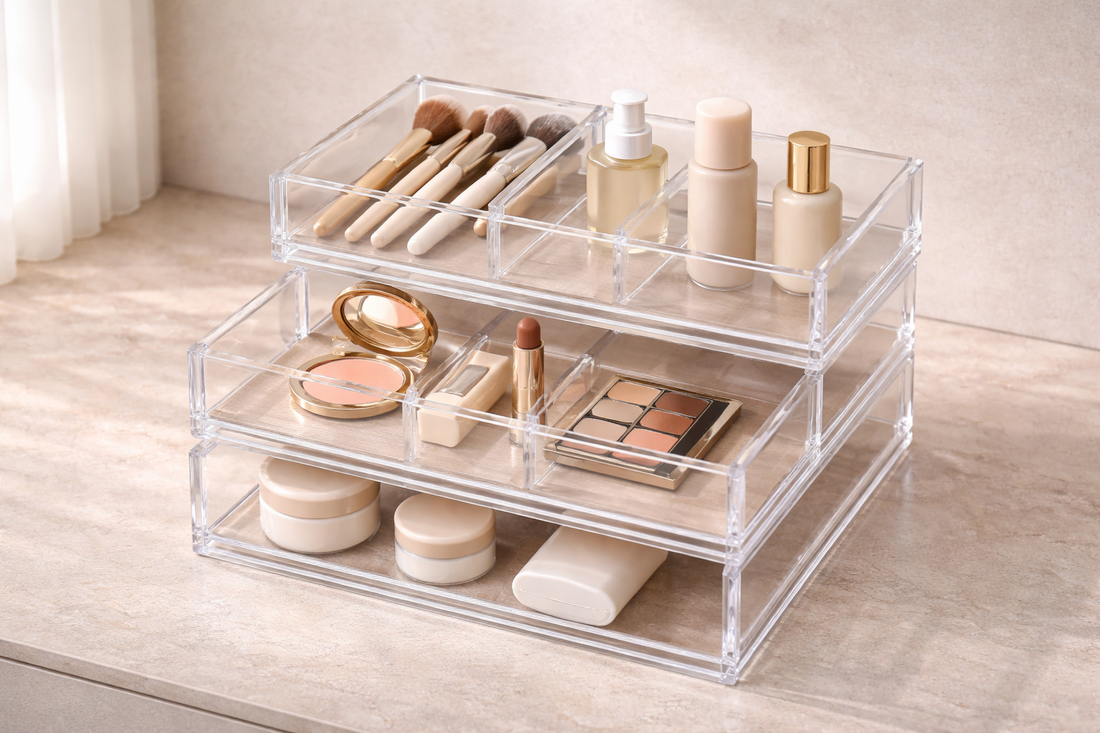 Drawer storage for easy routines