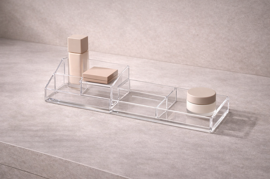 Makeup storage system for long-term use that maintains stability