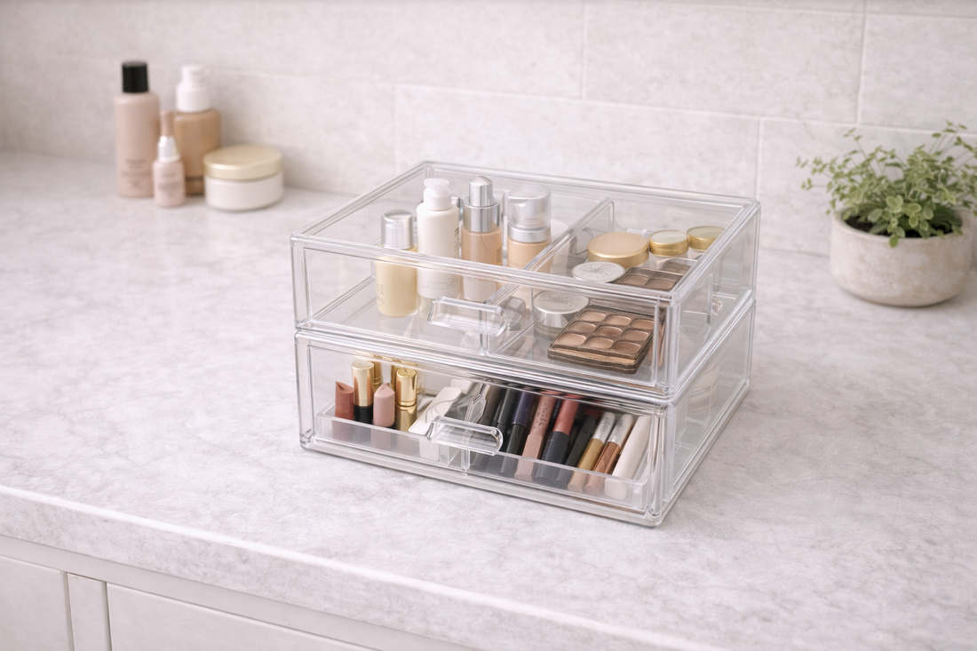 Makeup drawer organization ideas