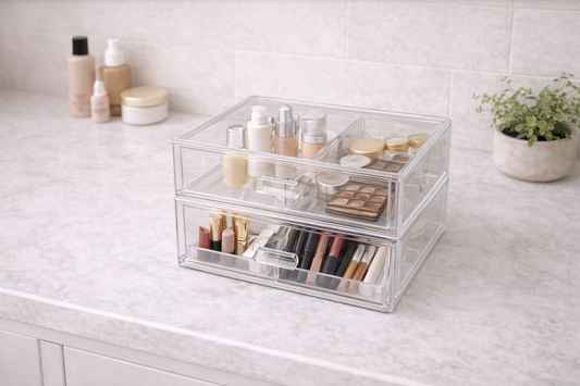 Makeup drawer organization ideas
