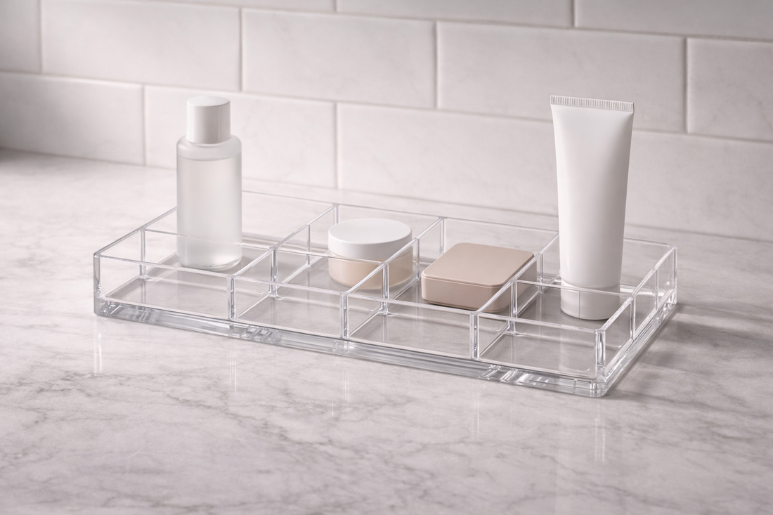 Vanity storage that maintains order