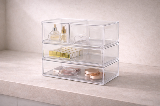 Drawer layout for clean storage