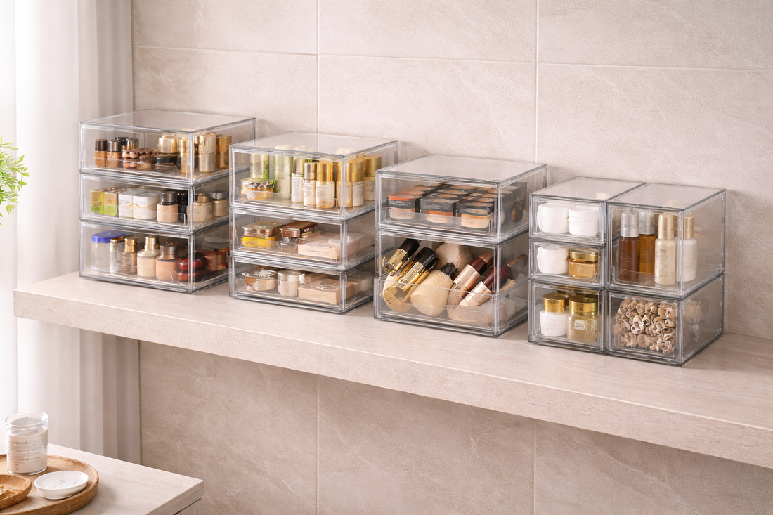 makeup drawer organization