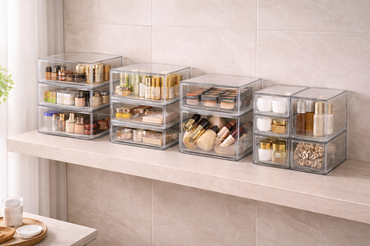 makeup drawer organization