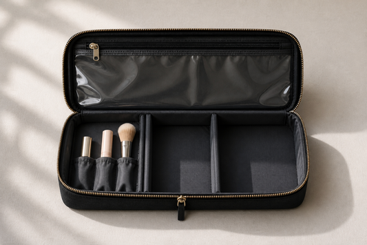 Best compact travel makeup organizer optimized for small bags