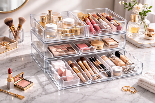 Makeup drawer layout ideas