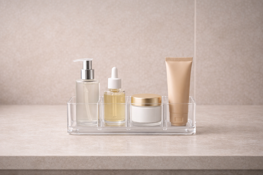 Skincare layout for daily sequence