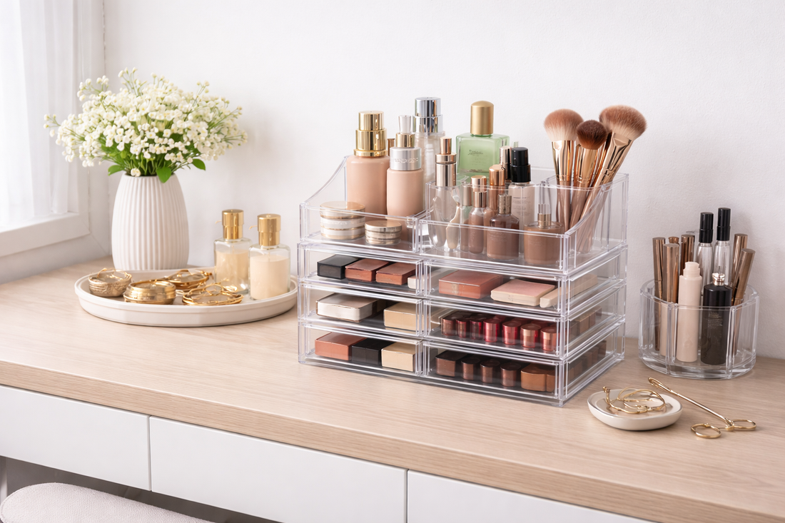 makeup organizer setup ideas