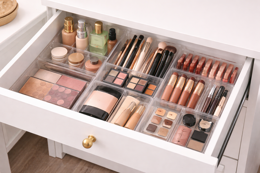 makeup drawer organizer system