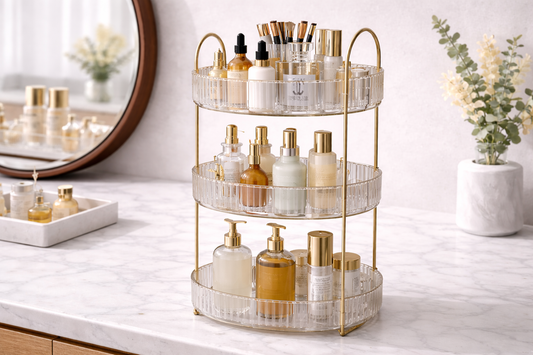 skincare organization for routine stability