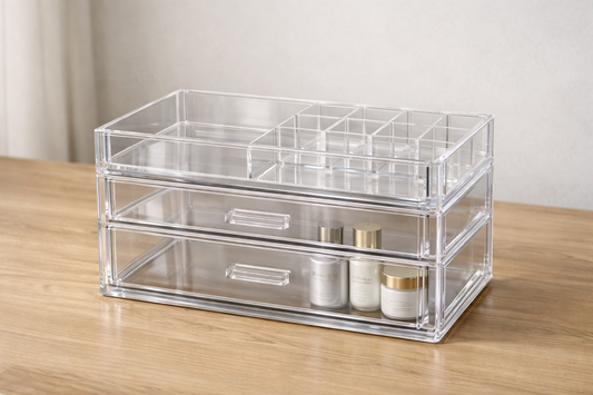 Structured drawer organization maintaining consistent layout for long-term usability.