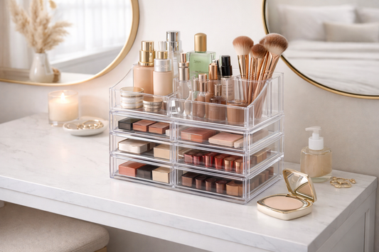 acrylic makeup organizer for vanity