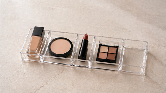 Best linear layout strategy for makeup efficiency in daily routines