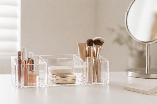 Makeup grouping system improving routine speed.