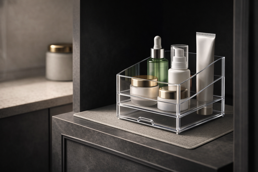 Skincare storage placement for temperature-sensitive products
