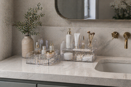 Organized vanity layout supporting consistent daily use.