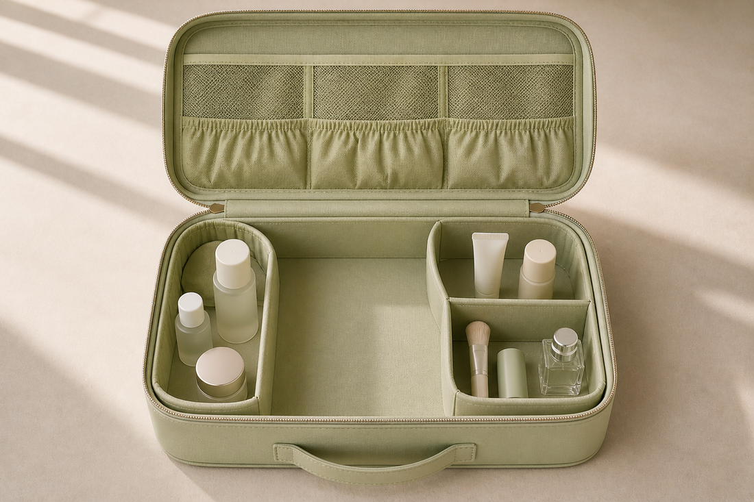 Travel grouping system improving packing speed with structured layout.