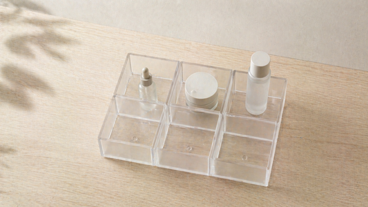 Vanity layout with consistent item placement and structured spacing.