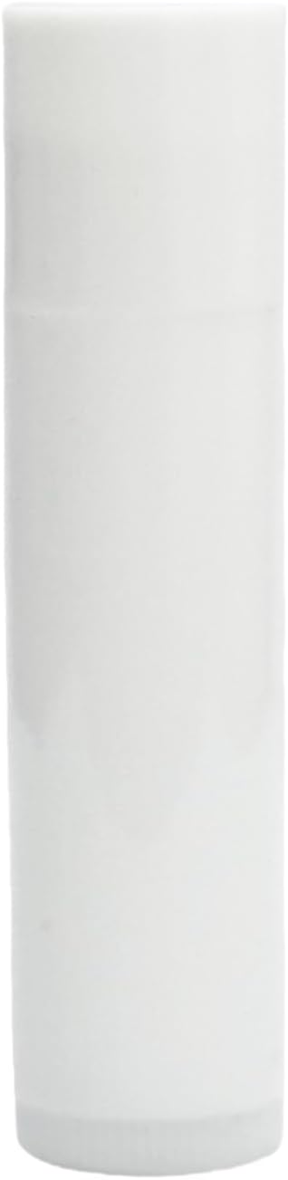 Empty Lip Balm Tubes for DIY Lipstick with Leak-proof Caps, 100-Pack Lip Balm Containers BPA Free, White